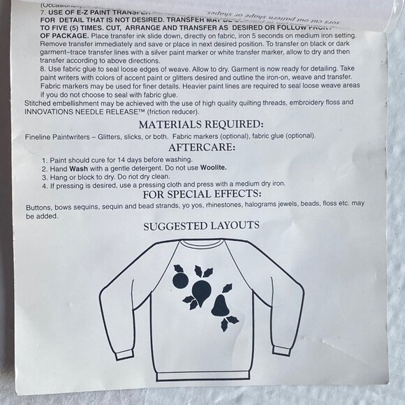 Vtg 1996 Christmas Ornaments Iron-On Innovations Applique Ribbon Weave Wear NEW - Picture 9 of 10